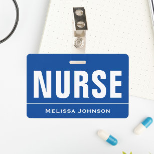 Customized Name Nurse Badge