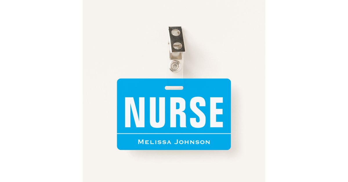 Customized Name Nurse Badge Zazzle