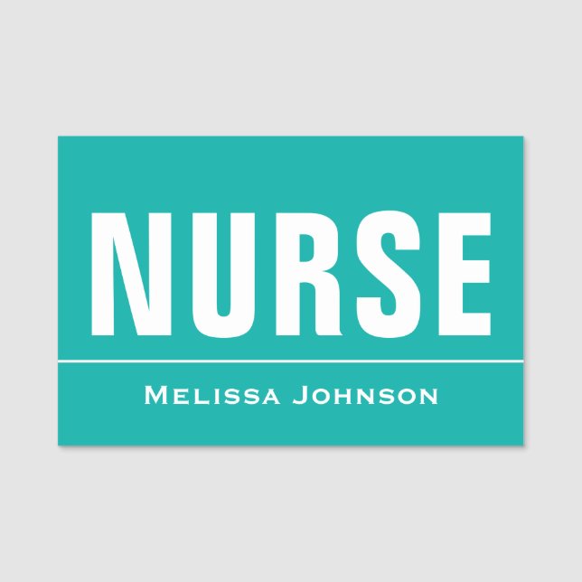 Customized Name Nurse Name Tag (Front)