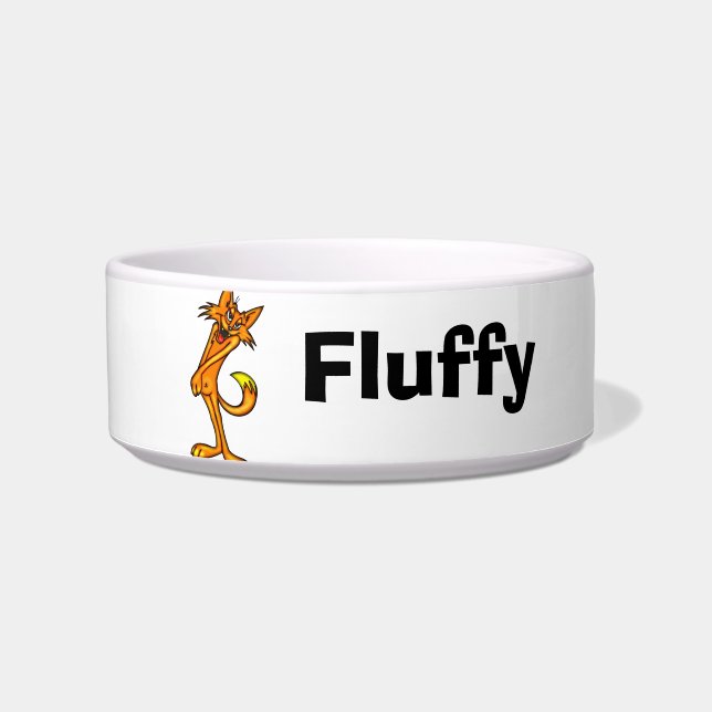 Customized Name Pet Cat Bowls (Front)