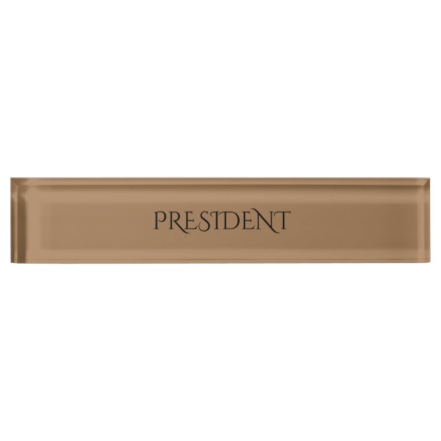 Customized name plate. desk name plate (Front)