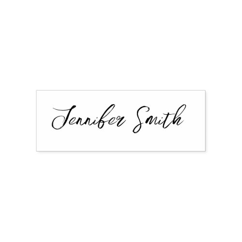 Customized Name Signature Distressed Typography Self_inking Stamp