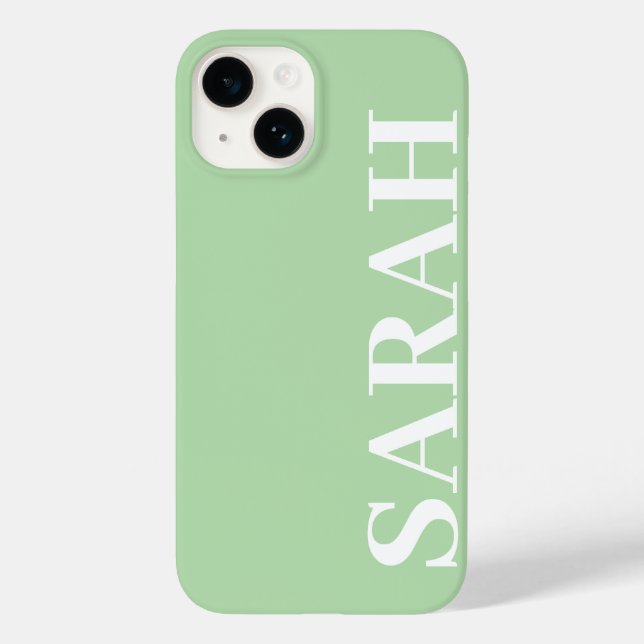 Customized Name Simple Stylish Modern Minimal  Case-Mate iPhone Case (Back)