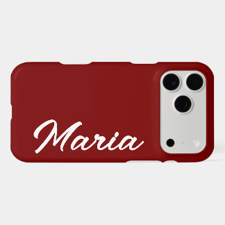 CUSTOMIZED NAME SIMPLE STYLISH MODERN MINIMAL MONO iPhone 17 PRO MAX CASE