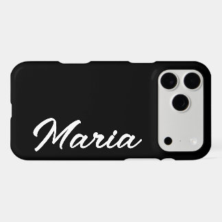 CUSTOMIZED NAME SIMPLE STYLISH MODERN MINIMAL MONO iPhone 17 PRO MAX CASE