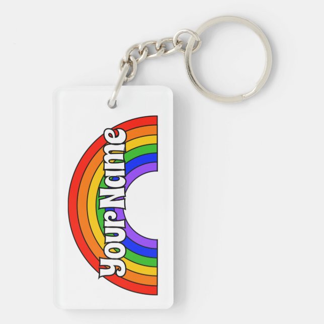 Customized Name Sounds Super Gay. I'm in. Keychain (Back)