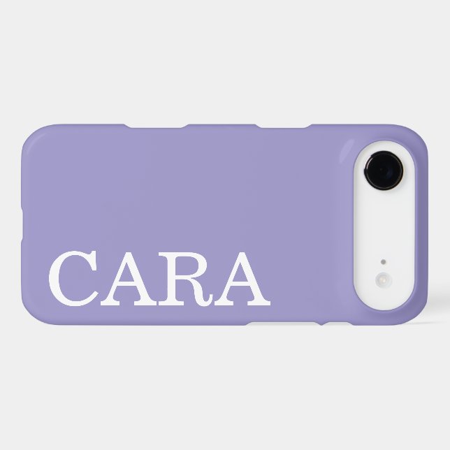Customized Name Stylish Minimal Monogram Modern iPhone Case (Back Horizontal)