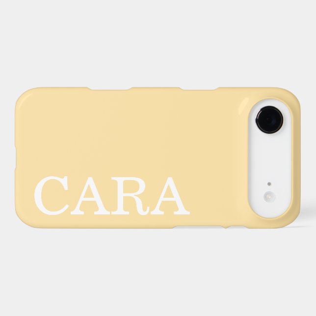 Customized Name Stylish Minimal Monogram Modern Iphone Case (Back Horizontal)