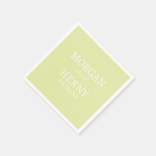 CUSTOMIZED NAME STYLISH MODERN WEDDING NAPKINS