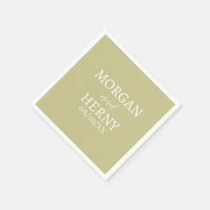 CUSTOMIZED NAME STYLISH MODERN WEDDING NAPKINS