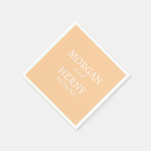 CUSTOMIZED NAME STYLISH MODERN WEDDING NAPKINS