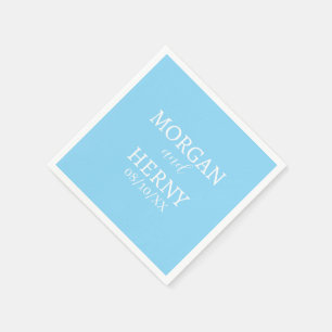 CUSTOMIZED NAME STYLISH MODERN WEDDING NAPKINS