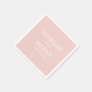 CUSTOMIZED NAME STYLISH MODERN WEDDING NAPKINS