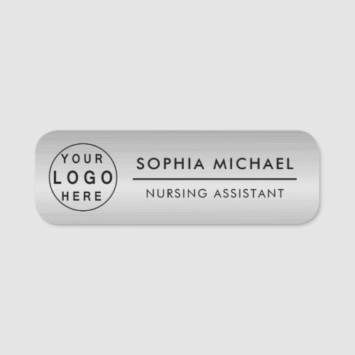 Customized Name Tag with Employee Logo