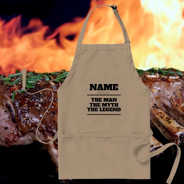 Customized Name The Man The Myth The Legend Funny Adult Apron (Creator Uploaded)