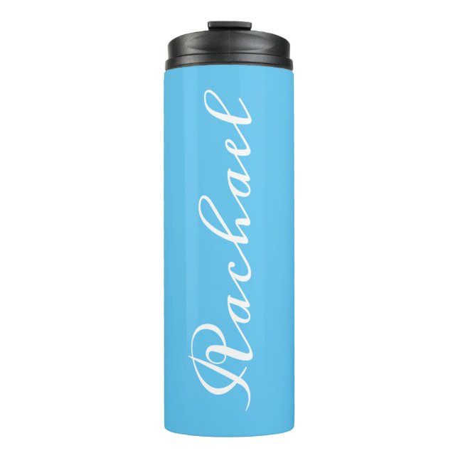 Customized name travel thermal tumbler (Front)