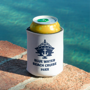 Customized Nautical Anchor Beach Party Can Cooler