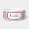 Customized Nautical Pet Bowl