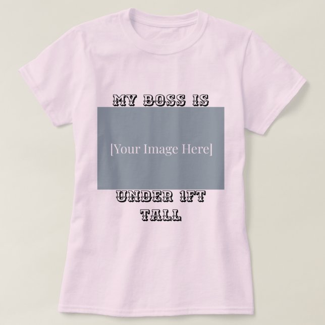 Customized New Parent T-Shirt – Funny Baby Photo (Design Front)