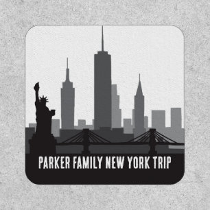 Customized New York Trip Skyline Souvenir Patch