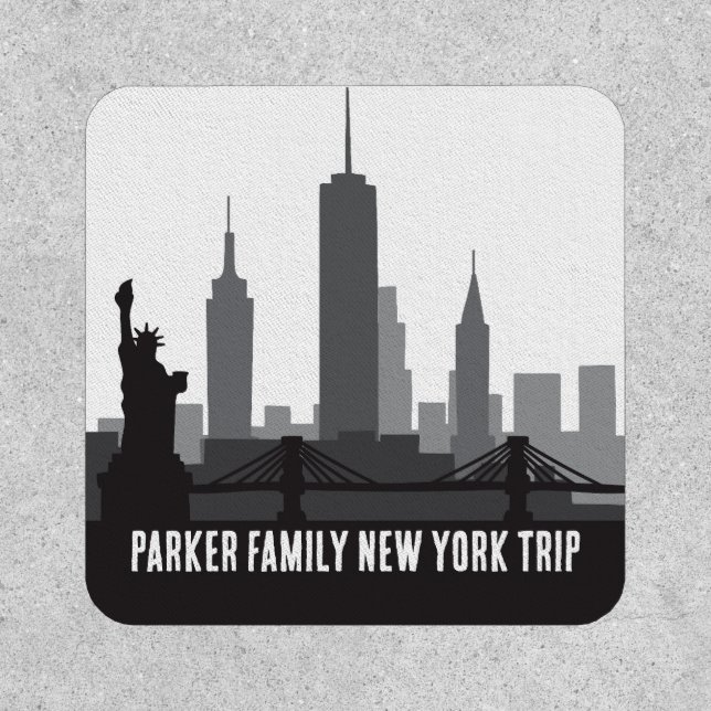 Customized New York Trip Skyline Souvenir Patch (Front)