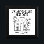 Customized Niece Gift I Wish You Lived Next Door Gift Box<br><div class="desc">Looking for the perfect gift for your niece’s upcoming birthday? Look no further than our personalized I Wish You Lived Next Door wooden keepsake box! This unique and sentimental gift is sure to make her feel loved and appreciated. Plus, it makes a great remembrance of your time spent together as...</div>