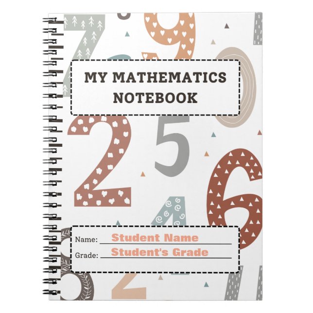 Customized Notebooks for School – Personalized  (Front)