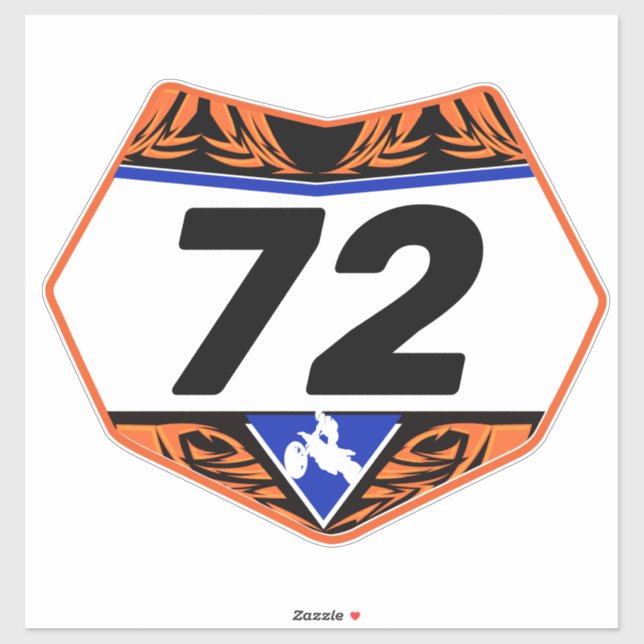 Customized number plate vinyl sticker (Sheet)