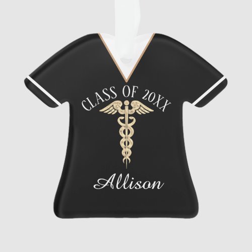 Customized Nurse Graduation Uniform Scrub Top Ornament