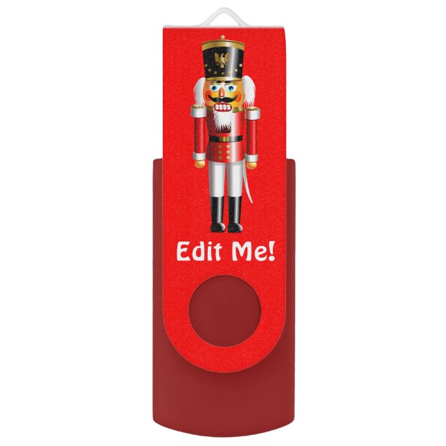 Customized Nutcracker Toy-Soldier Flash Drive (Front Vertical)