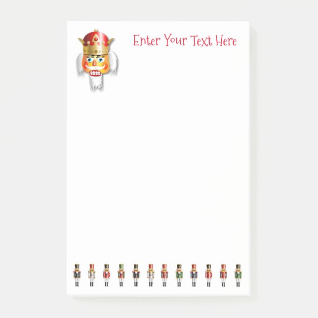 Customized Nutty Nutcrackers Cartoon Post-it Notes (Front)