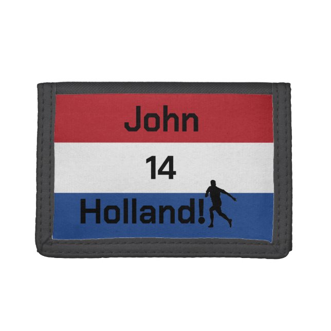 Customized Oranje Team Pride Trifold Wallet (Front)
