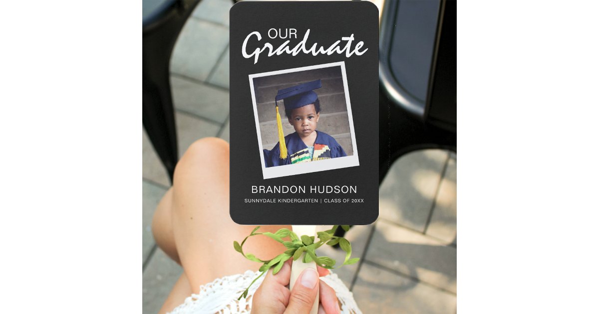 Customized Our Graduate | Photo Graduation Hand Fan | Zazzle