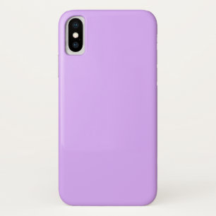 Customized Pastel Mauve Solid Color Minimalist iPhone X Case