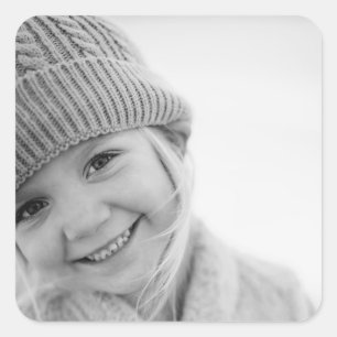 Customized Personalized Create Your Own Photo Square Sticker