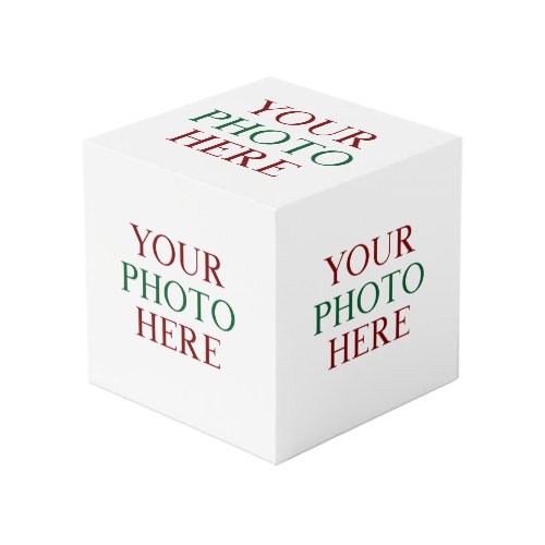 Customized Personalized DIY Multi Photo Christmas Cube