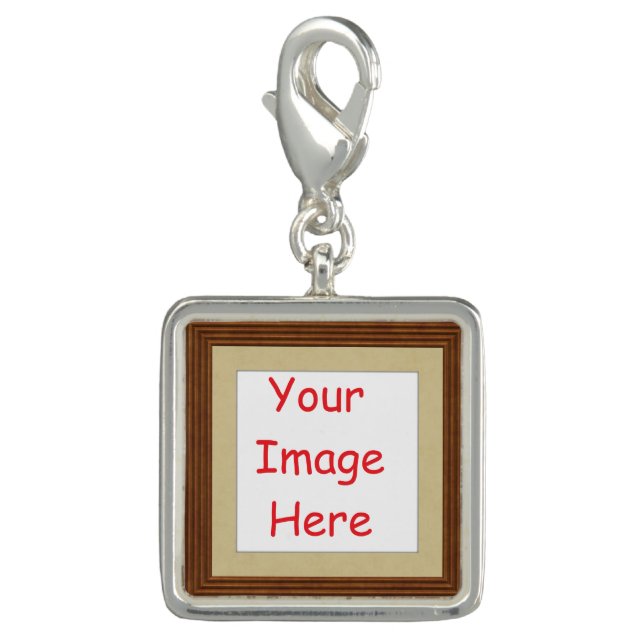 Customized personalized framed add your picture to charm (Front)