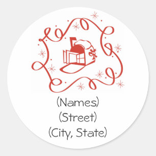 Customized Personalized Holiday Address Labels
