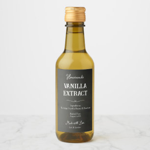 Customized Personalized Homemade Vanilla Extract Wine Label