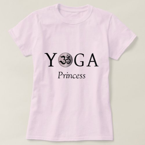 Customized Personalized Om yoga princess T shirt