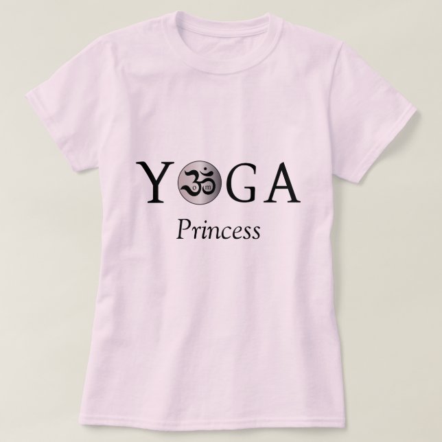 Customized Personalized Om yoga princess T shirt (Design Front)
