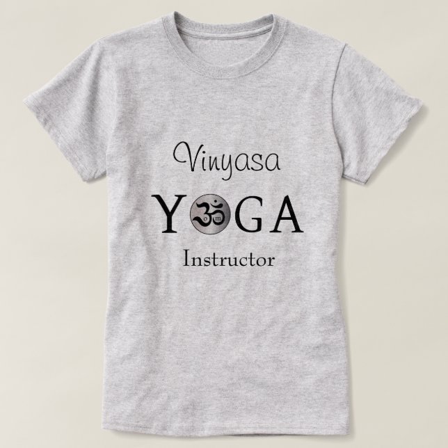 Customized Personalized Om yogi yoga workout shirt (Design Front)