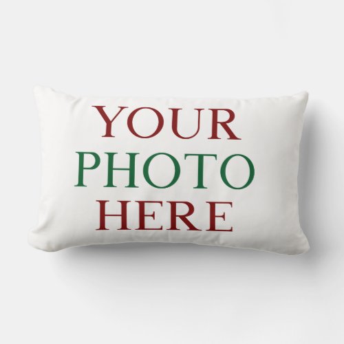Customized Personalized Photo Double Sided DIY Lumbar Pillow