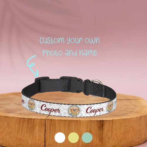 Customized Pet Collar with Portrait  Name