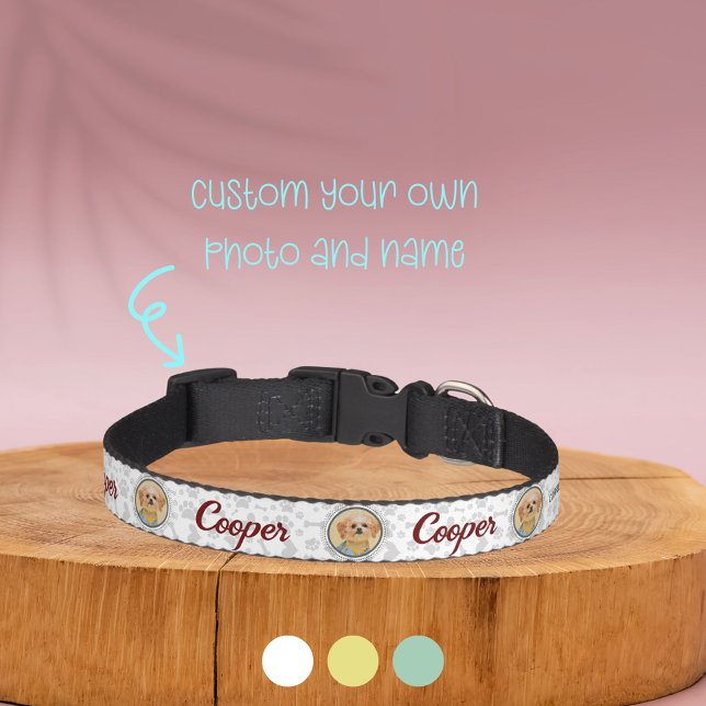 Customized Pet Collar with Portrait & Name (Now Your Dog May have Their Unique Collar With Custom Photo and Name)