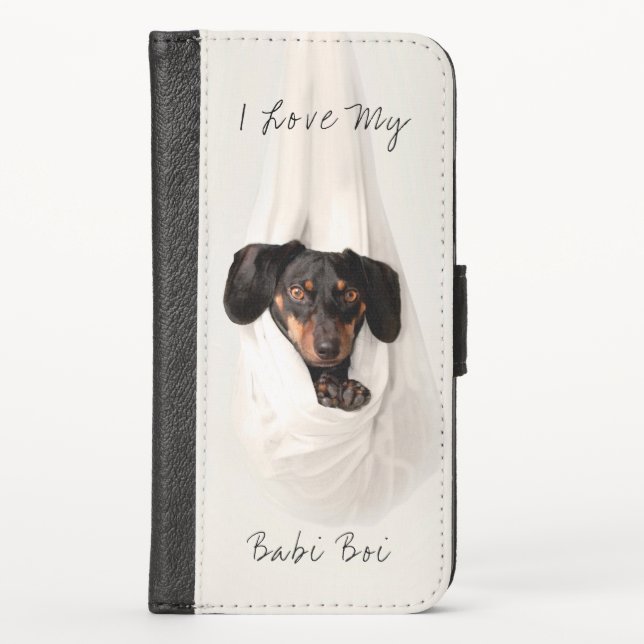 Customized Pet Dog Cat   iPhone Wallet Case (Front)