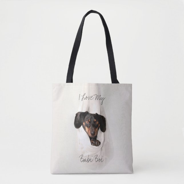 Customized Pet Dog Cat   Tote Bag (Front)
