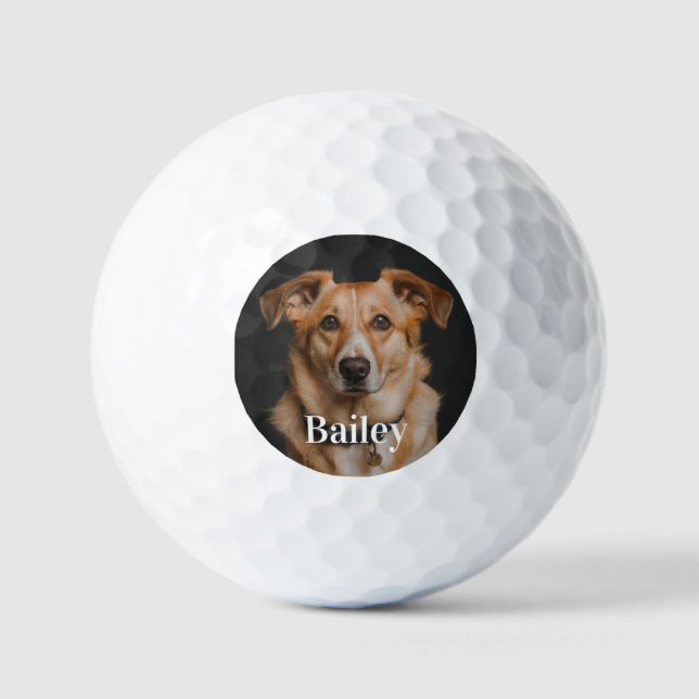 Customized pet dog photo modern personalized golf  golf balls (Front)