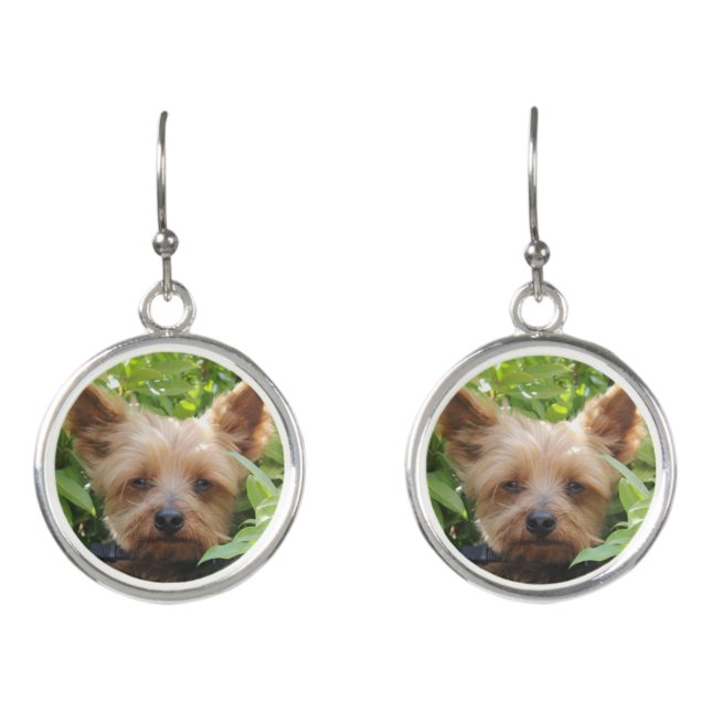 Customized Pet Photo Earrings (Front)