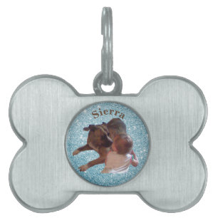 Customized Pet Photo Pet ID Tag